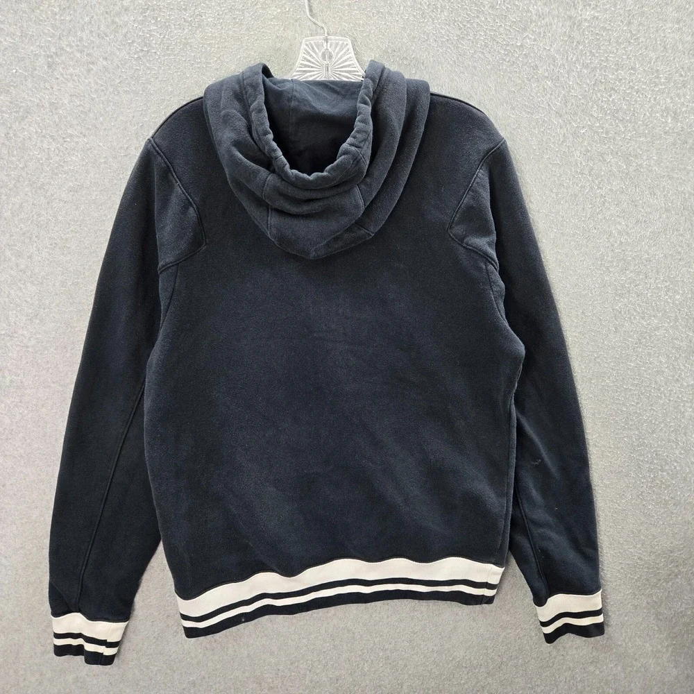 VINTAGE‎ Air Jordan Men Sweatshirt S Black Hoodie Logo Jumpman Embroidered Y2K